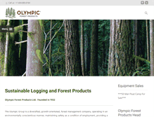 Tablet Screenshot of olympicforest.com